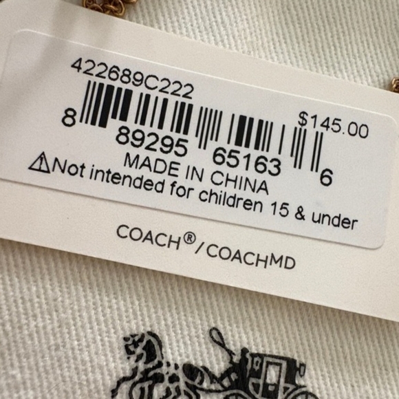 Coach Signature Tabby Charm Necklace - Picture 2 of 6